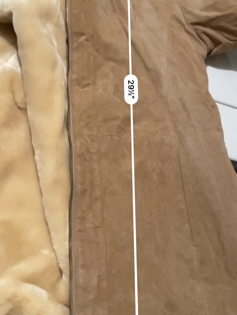St. John's Bay Washable Suede Faux Fur Lined Hooded Jacket - Picture 8 of 9
